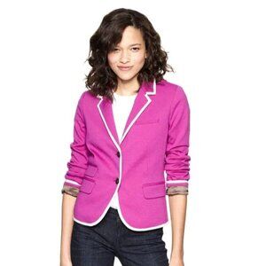 Gap Academy Blazer Fuchsia Pink Classic Preppy Jacket Women's Size 2